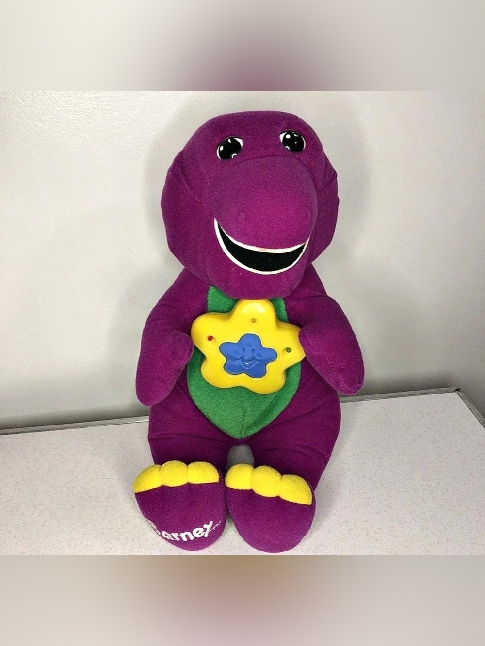 Rare Vintage 1999 Playskool Twinkle 'n Dream Barney Musical Plush Toy